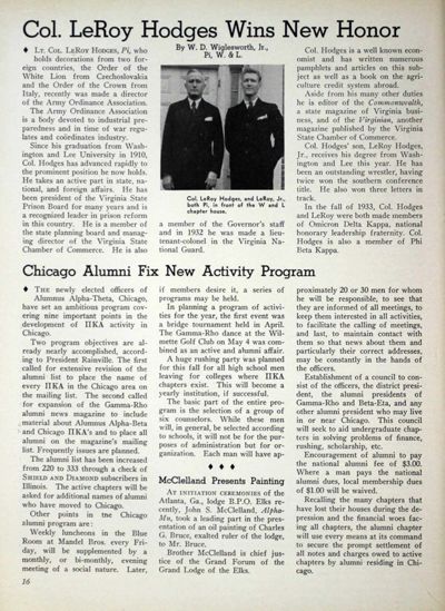 Col. Leroy Hodges Wins New Honor